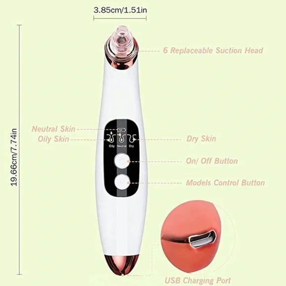 New Blackhead Remover Pore Vacuum Facial Deep Cleaner​ - Picture 4 of 7
